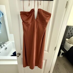 Abercombie Elegant Rust Slip Dress